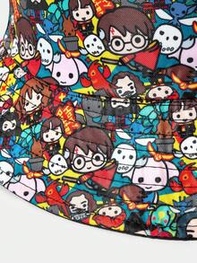 HARRY POTTER X SHEIN 双面卡通印花渔夫帽