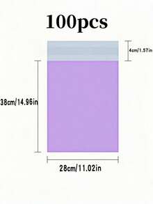 10/20/50/100PCS 浅紫色粉色包装袋多用途防水邮寄袋适用于办公室衣物收纳运输搬家包装旅行整理可重复使用加厚新材料时尚物流快递袋可定制批量批发存储解决方案礼品包装节日季 - 淡紫色 - 查看 20