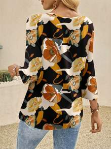 EMERY ROSE Áo sơ mi nữ, Áo sơ mi nữ mùa thu/đông, Áo kiểu nữ đi chơi, Áo kiểu nữ phong cách đồng quê, Áo kiểu nữ dễ thương mùa thu/đông, Áo kiểu đồng quê nữ đi chơi, Áo kiểu nữ thanh lịch - Nhiều màu - Xem 2