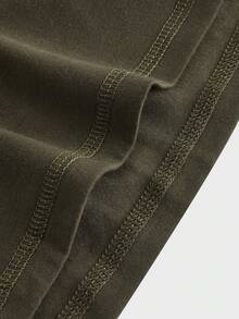 Manfinity Homme Męska koszulka z długim rękawem i prostym dekoltem typu henley, do pracy, na jesień