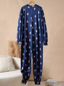 Back To School Fashion Men Loungewear Jumpsuit, Fall