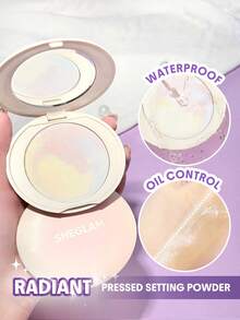SHEGLAM 面紗定妝粉-大理石粉餅自然透明 品牌 美容 化妝 化妝品 適合女性與女孩 完美搭配夏季春季 Y2K 時尚 流行 生日 母親節禮物 假期 派對準備就緒 最佳顏色 - Marble - 查看 1