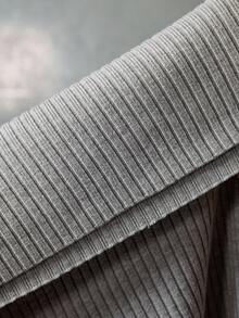 NEON BLANC 男士灰色刺绣圆领长袖套头毛衣，秋冬 - 灰色 - 查看 5