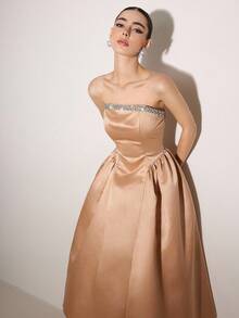 Poshira Formal Ballroom Dress For Women (Heavily Embellished)