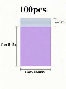10/20/50/100PCS 浅紫色粉色包装袋多用途防水邮寄袋适用于办公室衣物收纳运输搬家包装旅行整理可重复使用加厚新材料时尚物流快递袋可定制批量批发存储解决方案礼品包装节日季 - 淡紫色 - 查看 19