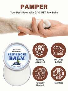SHEIN 1Pc/2pcs PET Lavender Essential Oil Paw & Nose Balm For Dogs & Cats, 0.53 Oz - Natural Moisturizing Balm For Dry, Cracked Paws & Noses, Soothing & Nourishing Formula - Multicolor - View 1