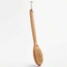 Cirelle 1pc Brush Body, Shower, Massage, Exfoliating, Long Handle Brush, Back, Shower Brush, Brush Head, Scrubbing Bath Tool Home Bathroom Decor Summer - Mocha Brown - View 2