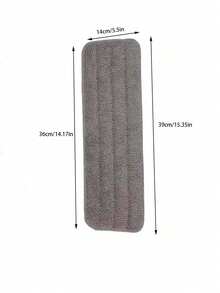 1/2/4/10pcs Microfiber Flat Mop Replacement Pads, Twisted Mop Head Refill Pads With Hook And Loop - Grey - View 11