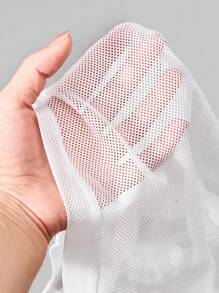 SHEIN Explorewe 2pcs/Set Tween Girl Mesh Hoodie, Holographic Camisole And Shorts Set - Pink - View 7