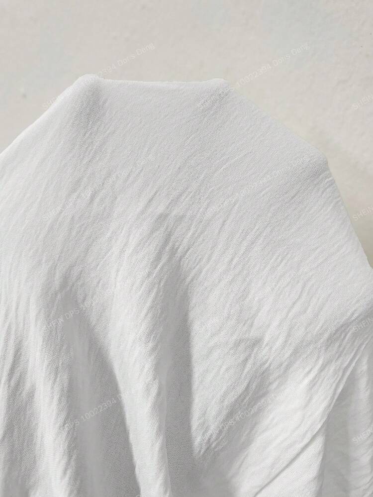 Plus Size Round Neck Short Sleeve Elegant And Gentle Splicing Contrast Color A-Line Dress With Flared Hem