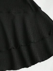 Sweetra Y2K 性感褶皱纹理露肩连衣裙