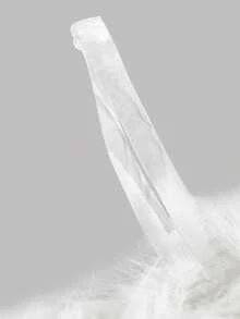 SHEIN Girlism 少女白色露肩毛绒短款夹克，适合秋冬季，优雅甜美，春节