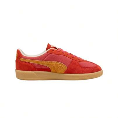 Puma Palermo Weathered Unisex Casual Sneakers Red Fire/Dark Poppy 401722