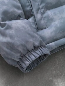 PAVTROS Manfinity Streetrush 男士防风保暖长袖拉链羽绒服，秋冬户外男士羽绒服，男士冬季外套，保暖内衬羽绒服，冬季羽绒服，男士泡泡大衣 - 灰色 - 查看 6