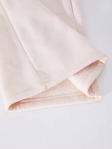 SHEIN ChillGRL 3件套女童休闲街头数字图案保暖内衬阔腿裤，秋冬