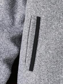 SHEIN Young Boy Button Front Overcoat Without Tee Fall Winter