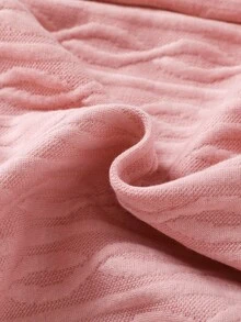 SHEIN Playful Pals 3 件套新生儿服装，包括连体衣、蝴蝶刺绣衬垫连体衣和帽子，休闲简约设计，长袖，连脚裤，适合秋冬季 - 淺粉色 - 查看 8