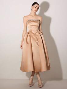 Poshira Formal Ballroom Dress For Women (Heavily Embellished)