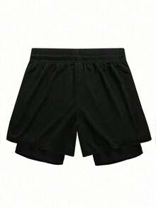 RISE LYT Set Pakaian Olahraga Pria Kasual, Set Gym, Set Latihan, Set Kompresi, Ringan - Hitam - View 4