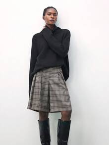 Maija Women's Casual Retro Plaid Loose Wide-Leg Pants, Plaid Pant Women, Autumn/Winter,Cozy Fall And Winter Clothes For Women - Multicolor - View 1