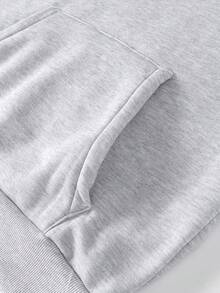 Manfinity Homme Men's Casual Lantern Sleeve Sweatshirt And Sweatpants Set, Autumn/Winter - Grey - View 5