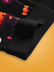Notgurli Halloween 3D Digital Print Pumpkin, Ghost, Bat Men's Comfortable Boxer Briefs - Multicolor - View 3