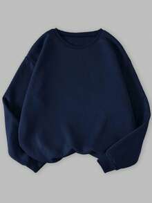 INAWLY 3pcs Women Casual Versatile Crew Neck Sweatshirt Set, Autumn/Winter - Multicolor - View 8