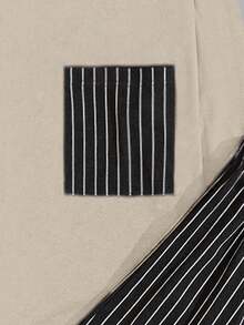 Set de haine pentru bărbați cu pantaloni cu dungi, cu buzunare în dungi, cu mânecă lungă, standard