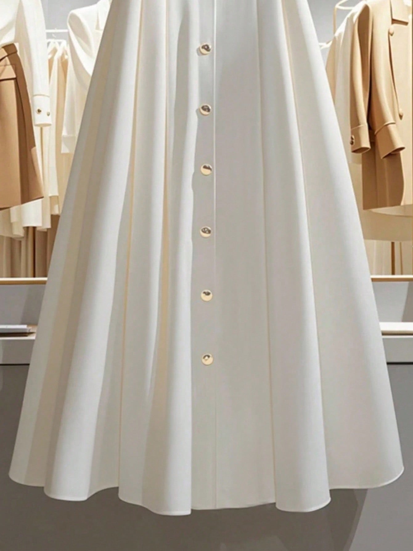 Franclia تنورة نسائية كاجوال فرنسية رومانسية وأنيق...