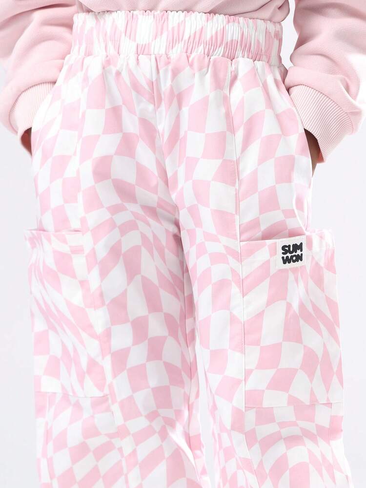 Felpa con cappuccio e pantaloni cargo coordinati