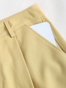 Sweetra طقم قطعتين أنيق بطراز عام 2000، مناسب للارتداء في المكتب، وارتداء في المطار، وفي فصل الخريف - أخضر - مشاهدة 4