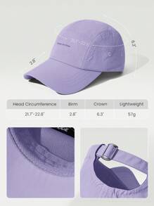 GLOWMODE Lightweight 5 Panel Cap With Reflective Handsewn Logo Workout Daily Casual