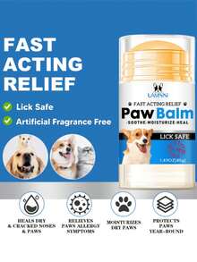SHEIN 1 pieza/2 piezas Bálsamo para almohadillas de las patas de gato y perro de 40g, cuidado para patas secas y agrietadas, hidratante para las plantas de las patas de las mascotas (se enviarán al azar estilos nuevos y antiguos de embalaje, ¡gracias por su comprensión!) - Multicolor - Ver 7