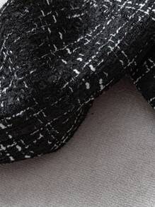 GlowEve CURVE Elegant And Casual Winter Woolen Fabric For Plus-Size Ladies Fall Cloth For Women Autumn - Black - View 3