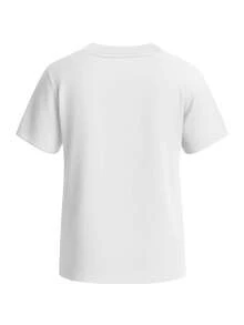 Puma ESS No 1 Logo Boys T-Shirt White - White - View 2