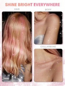 SHEGLAM HAIR Disco Twist Haar- & Körperglitzer Spray - Fairy Sugar Abschluss Geburtstag Urlaub Summer Fallen Autumn Y2K Schick Mode Frauen Bilden Kosmetik Party Strand Reisen Camping Draußen Schule Campus Festivals Dekor Geschenk Gegenwärtig Rose Mädchen Am besten Farbe Charme Stimmung Rosa Weihnachten Neujahr Thanksgiving-Tag Valentinstag