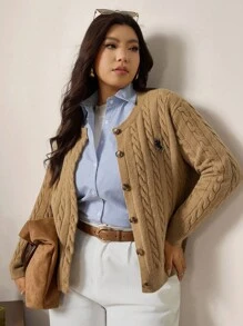 Comfylo 大尺碼女款秋冬黑色半高領修身T恤，刷毛內裡外出穿搭工作襯衫，女款秋冬服飾，萬聖節造型，老錢風女款冬季T恤 - 棕色 - 查看 3