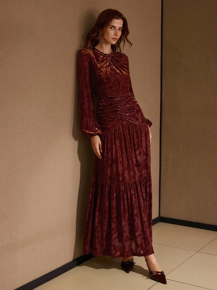 GATHERED MERMAID DRESS