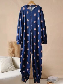 Back To School Fashion Men Loungewear Jumpsuit, Fall