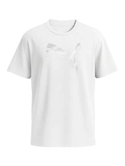 Puma Essentials Metallic Youth T-Shirt White