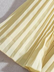 GlowEve CURVE Elegant Pleated Diamond Women's Skirt In Autumn And Winter - Multicolor - View 3