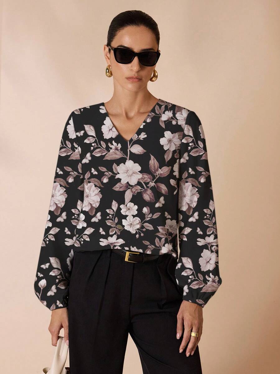 Glamance Constanza Baglietto Women's Casual Long Sleeve Shirt, Suitable For Office Wear In Autumn