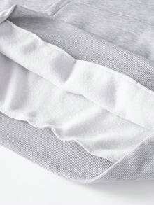 Manfinity Homme Men's Casual Lantern Sleeve Sweatshirt And Sweatpants Set, Autumn/Winter - Grey - View 4