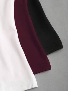 Sweetra 女式休闲褶皱圆领背心，夏季 - 彩色 - 查看 6