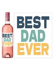 4Pcs/12Pcs/ Funny Birthday Wine Bottle Label For Him Elder, Rude Birthday Wine Stickers For Dad And Grandpa, Wine Bottle Stickers For Party Decoration - Multicolor - View 5