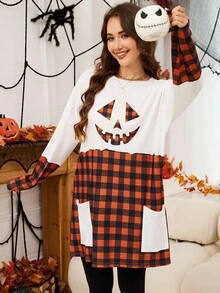 INAWLY Halloween Women Midi Dresses - Multicolor - View 6