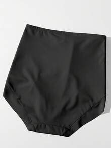 SHEIN Women's High Elasticity Snap Adjustable Shapewear Bottom - Black - View 4