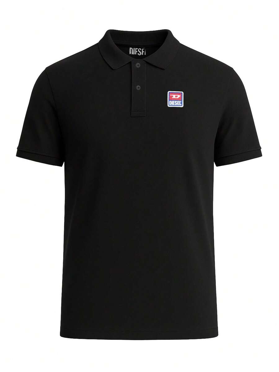 Men's Polo Shirt Black - Black - View 1