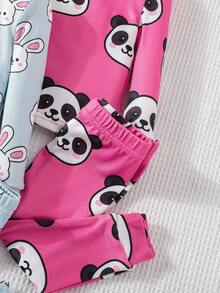 返校时尚女婴睡衣 舒适合身 - 彩色 - 查看 4