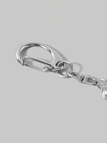 ROMWE Grunge Punk 服装吊坠钥匙扣和钥匙圈，适合作为礼物送给朋友 - 藍白色 - 查看 4